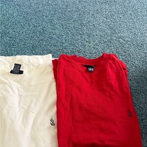 Red and White Men's Shirts. By Nautica. New. 2 for 35